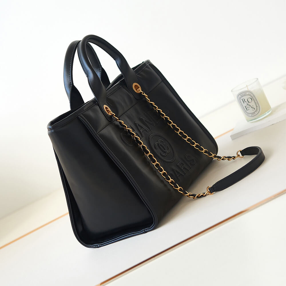 Black Chanel Small Tote Bag (high-end grade) - Image 3