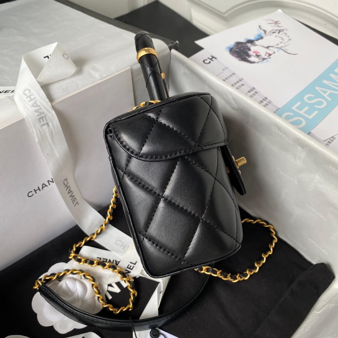 Chanel 23S handle cosmetic bag (high-end grade) - Image 3