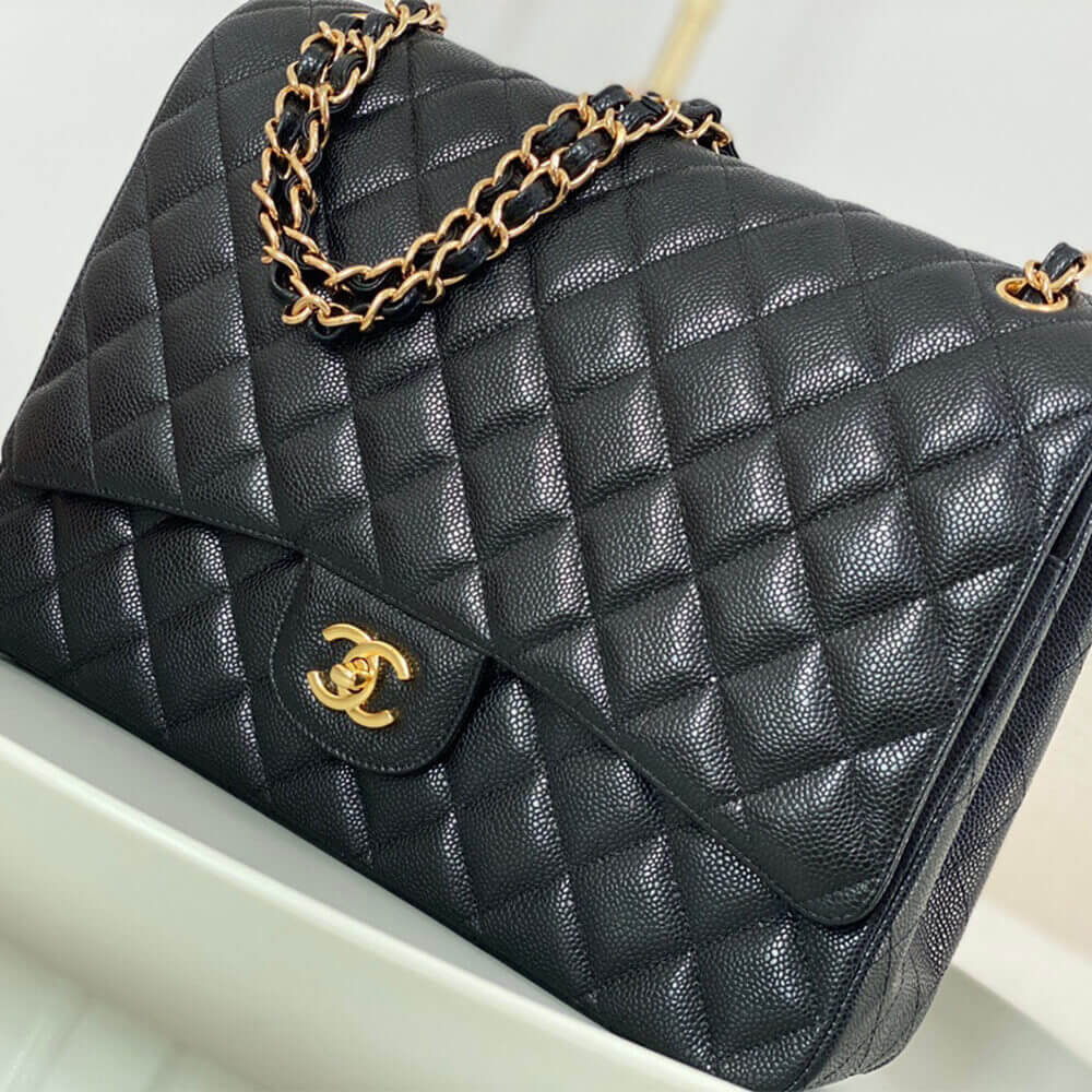 Black CHANEL MAXI CLASSIC HANDBAG (High-end grade) - Image 3