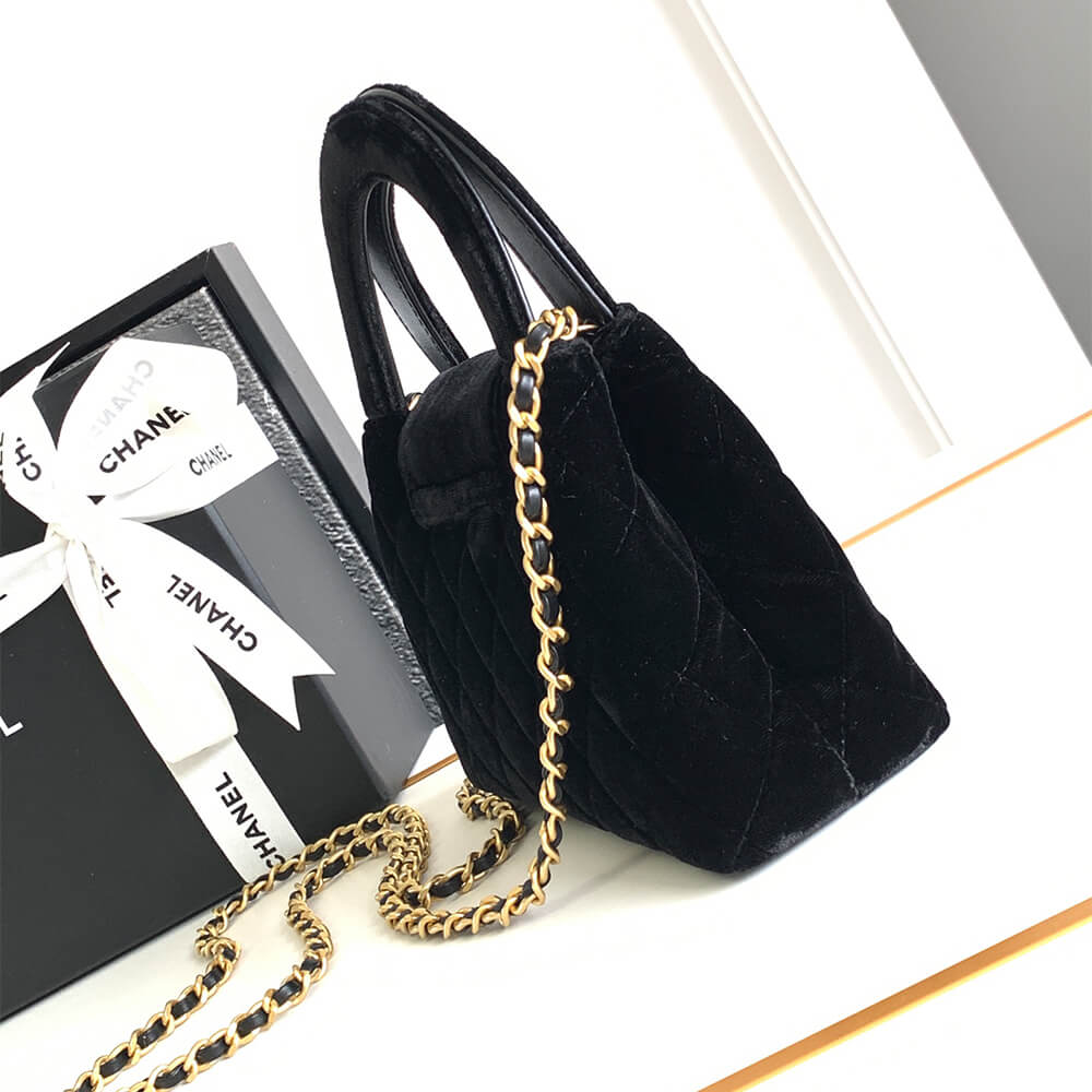 Black Chanel Mini Shopping Bag (high-end grade) - Image 3