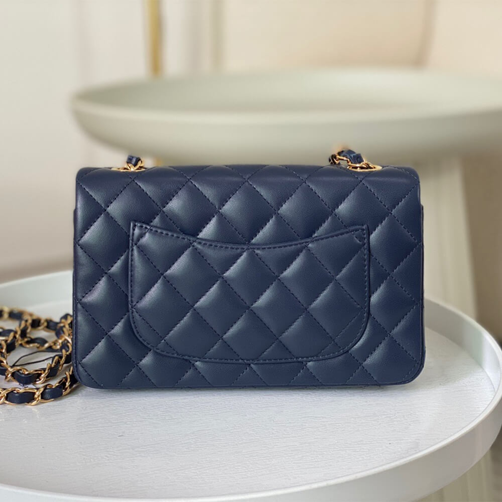 Blue Chanel Mini Flap Bag (high-end grade) - Image 4