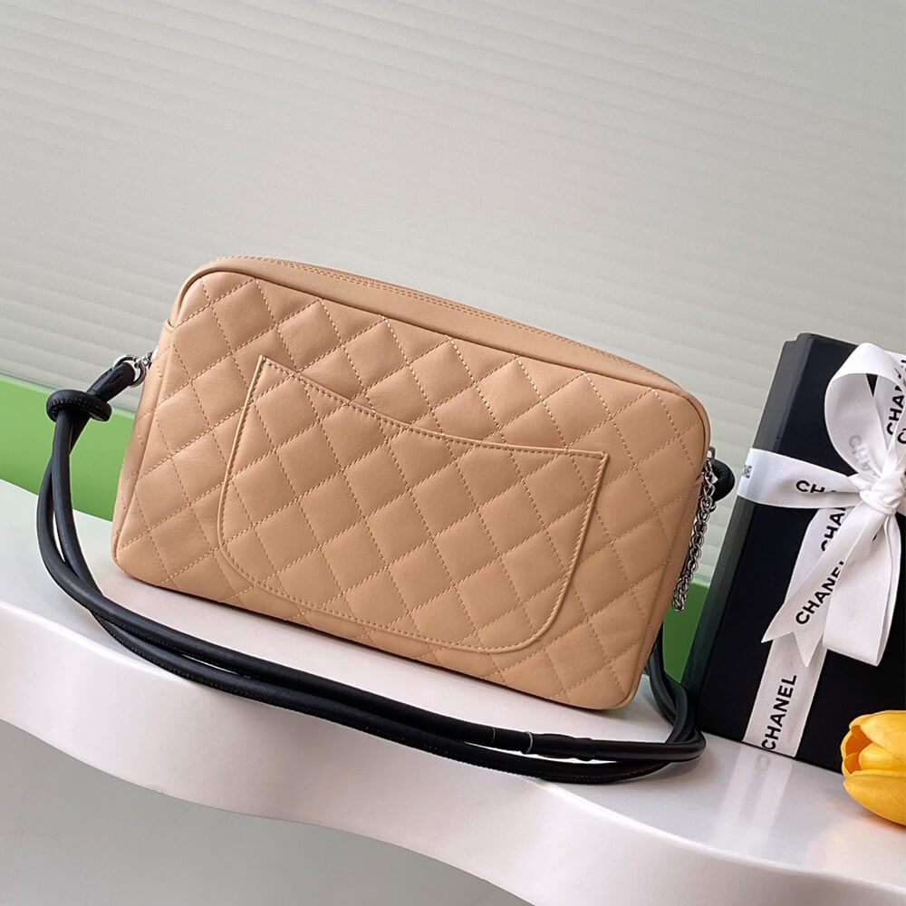 Beige Black Chanel Cambon Camera Bag (high-end grade) - Image 4