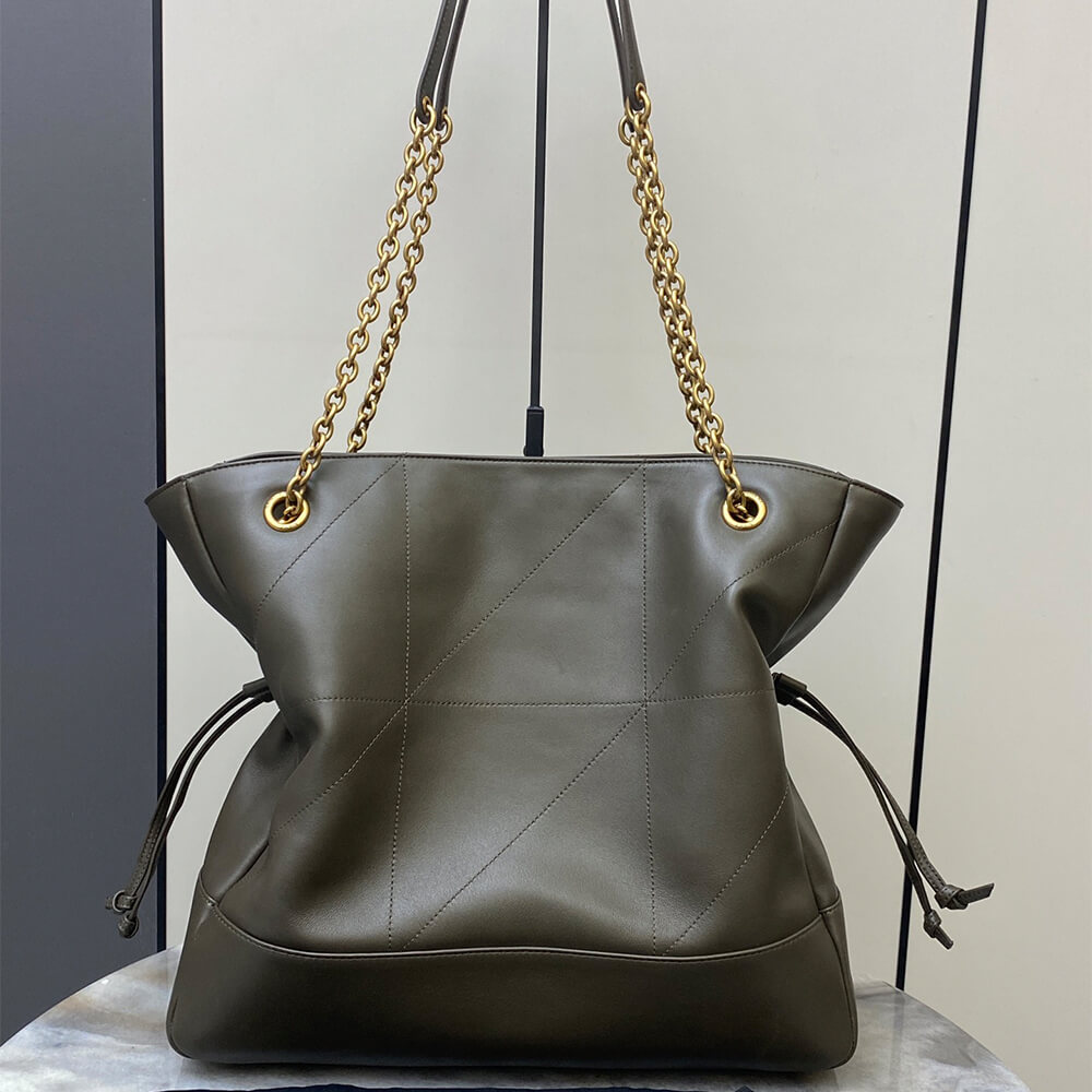 LIGHT MUSK YSL JAMIE SHOPPING BAG in lambskin - Image 4