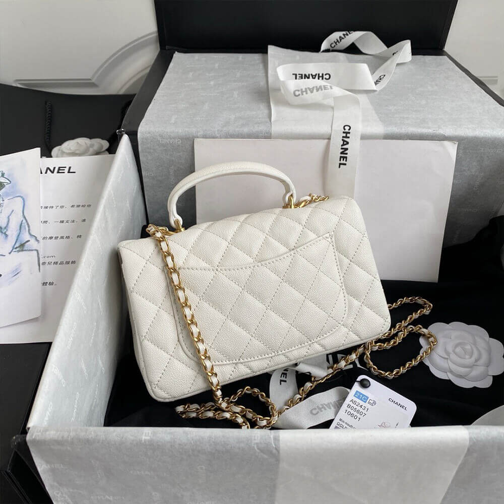 CHANEL Mini Classic Handbag With Top Handle - Image 4