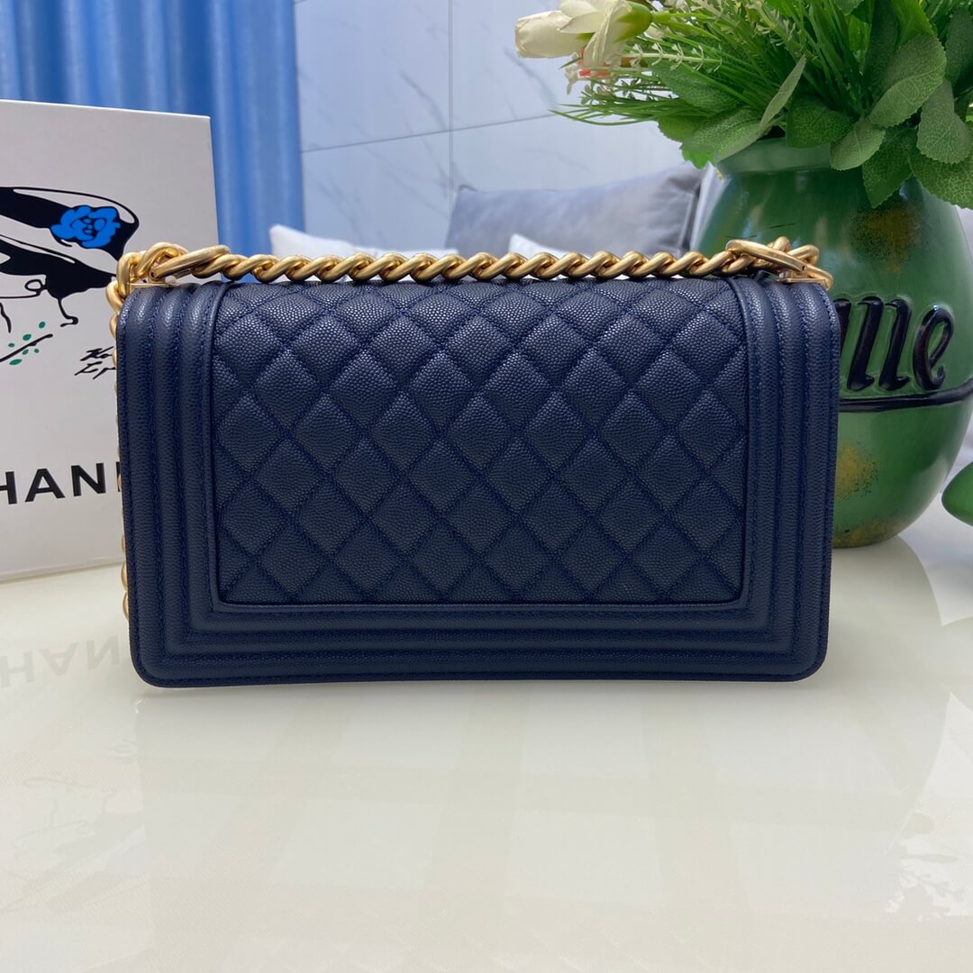 Blue BOY CHANEL Handbag (high-end grade) - Image 4