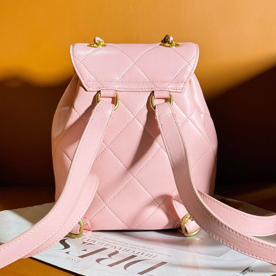 Pink CHANEL BACKPACK (high-end grade) - Image 4