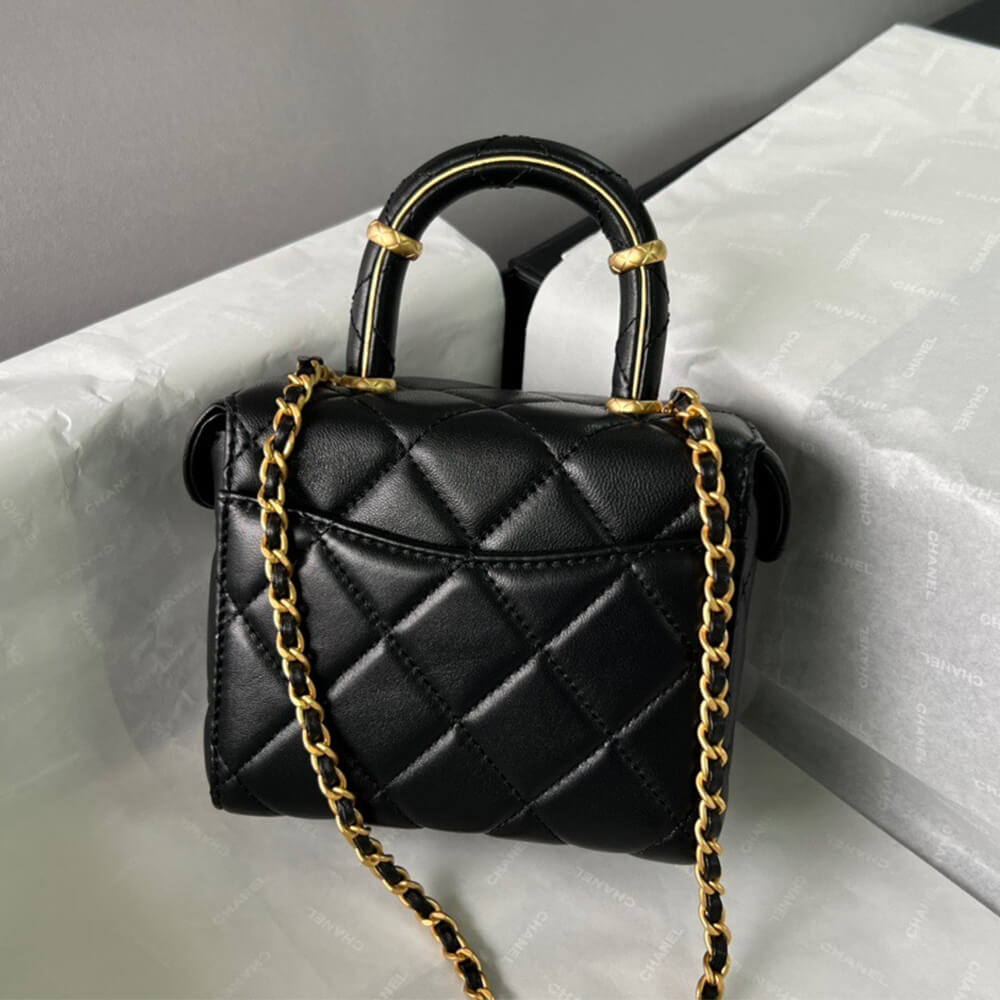 Chanel 23S handle cosmetic bag (high-end grade) - Image 4