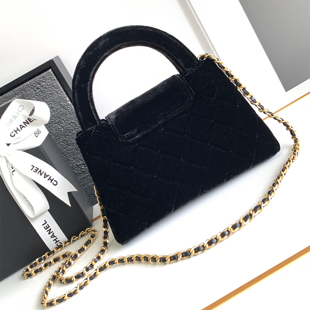 Black Chanel Mini Shopping Bag (high-end grade) - Image 4
