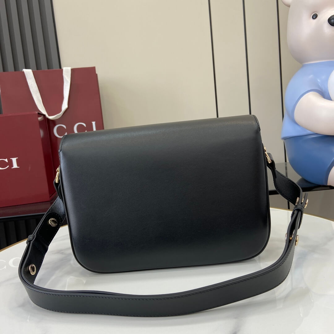 Black Gucci Horsebit 1955 Soft small shoulder bag - Image 4