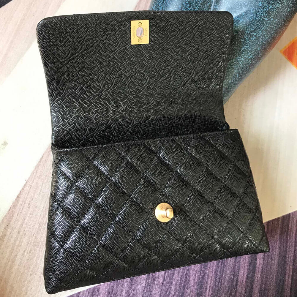 Black Chanel Coco handle flap shoulder bag PM - Image 5