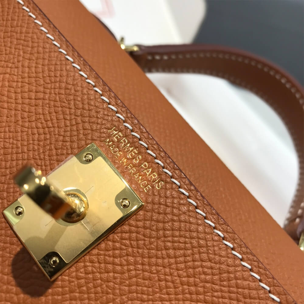 Brown Hermes Mini Kelly II (High-end Grade) - Image 5