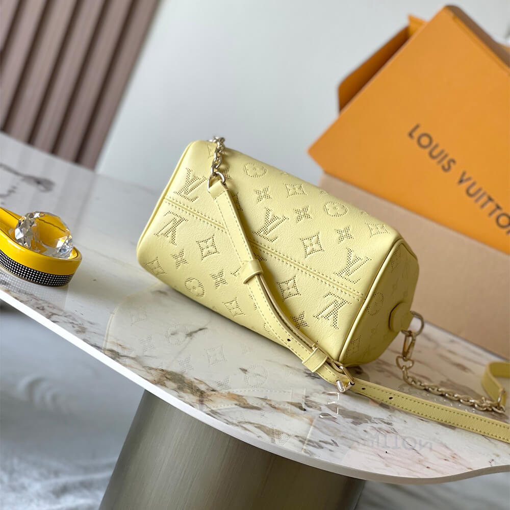 Yellow LV Speedy Bandouliere 20 (high-end grade) - Image 5