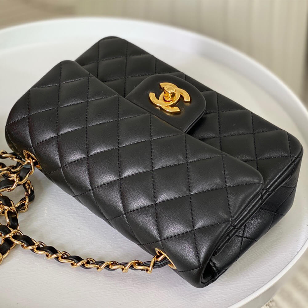 Black Chanel Mini Flap Bag (high-end grade) - Image 5