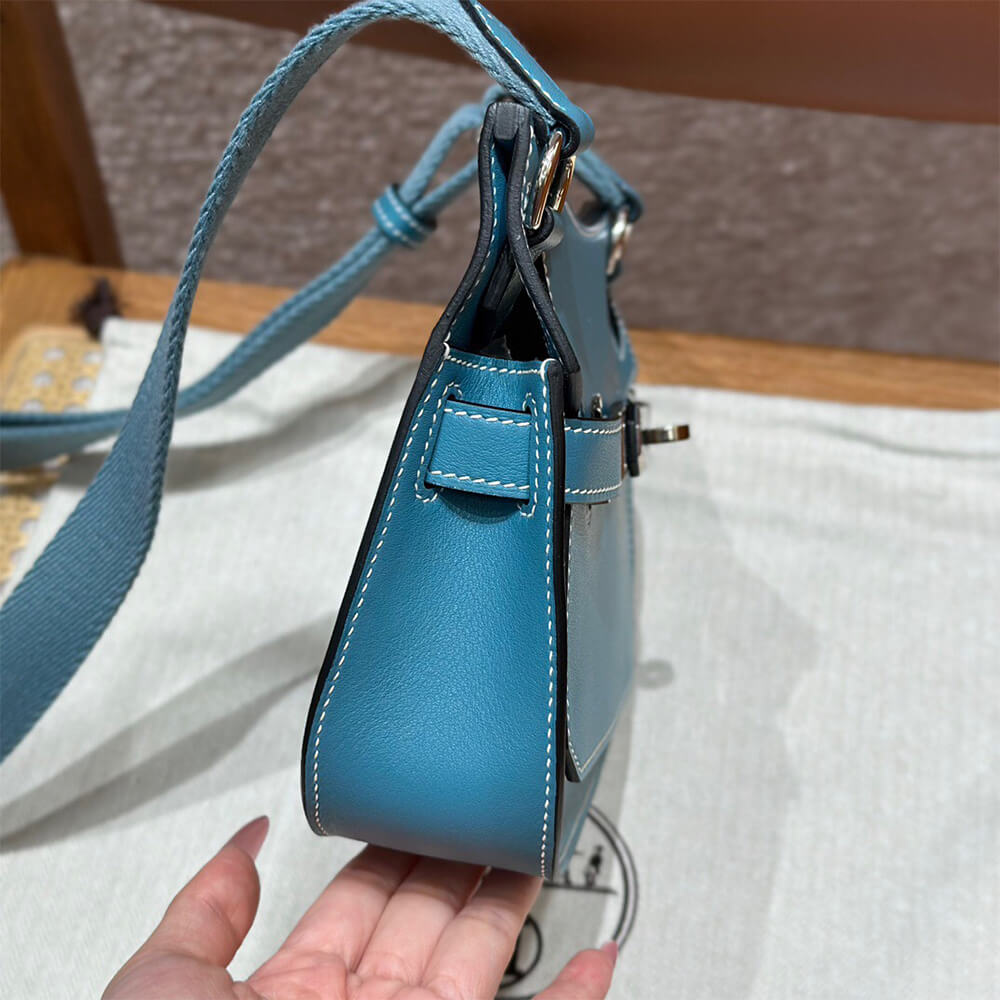 Blue Hermes Jypsiere Mini - Image 6