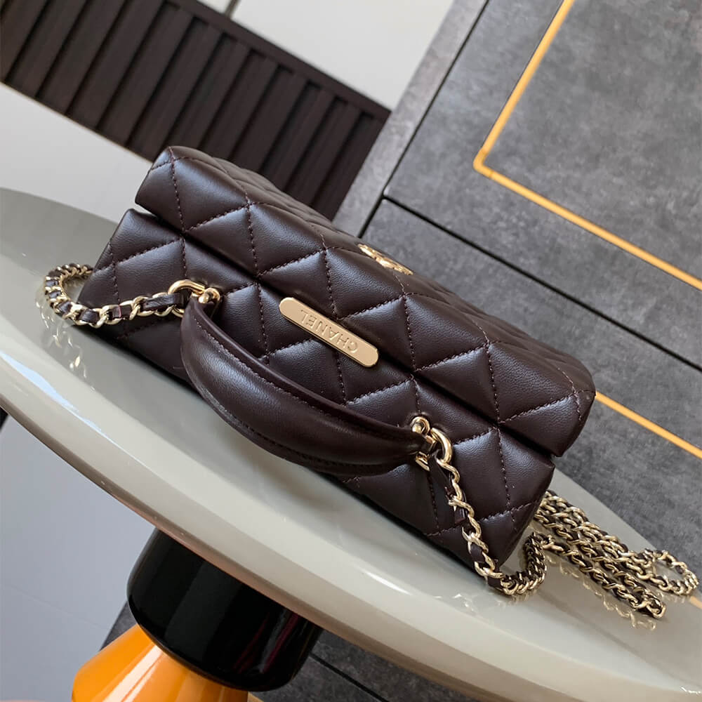 Dark Brown CHANEL small Box Pack (High-end grade) - Image 5
