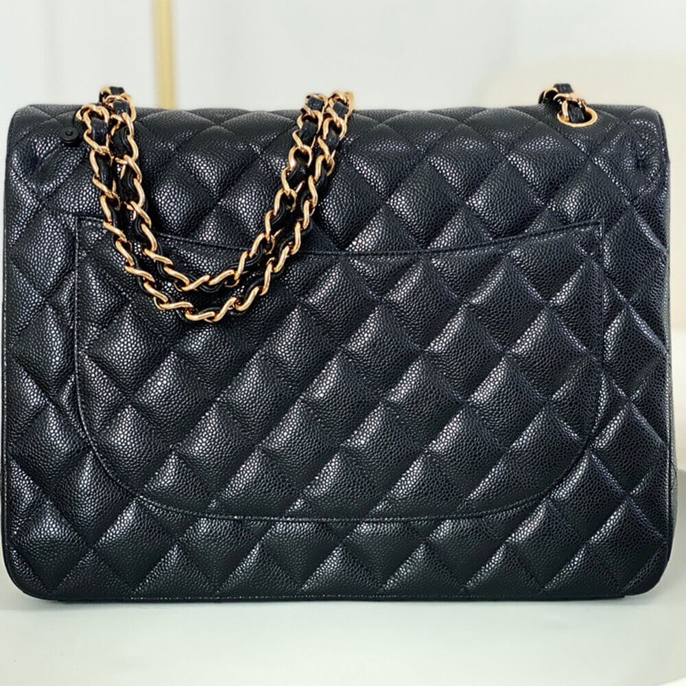 Black CHANEL MAXI CLASSIC HANDBAG (High-end grade) - Image 5