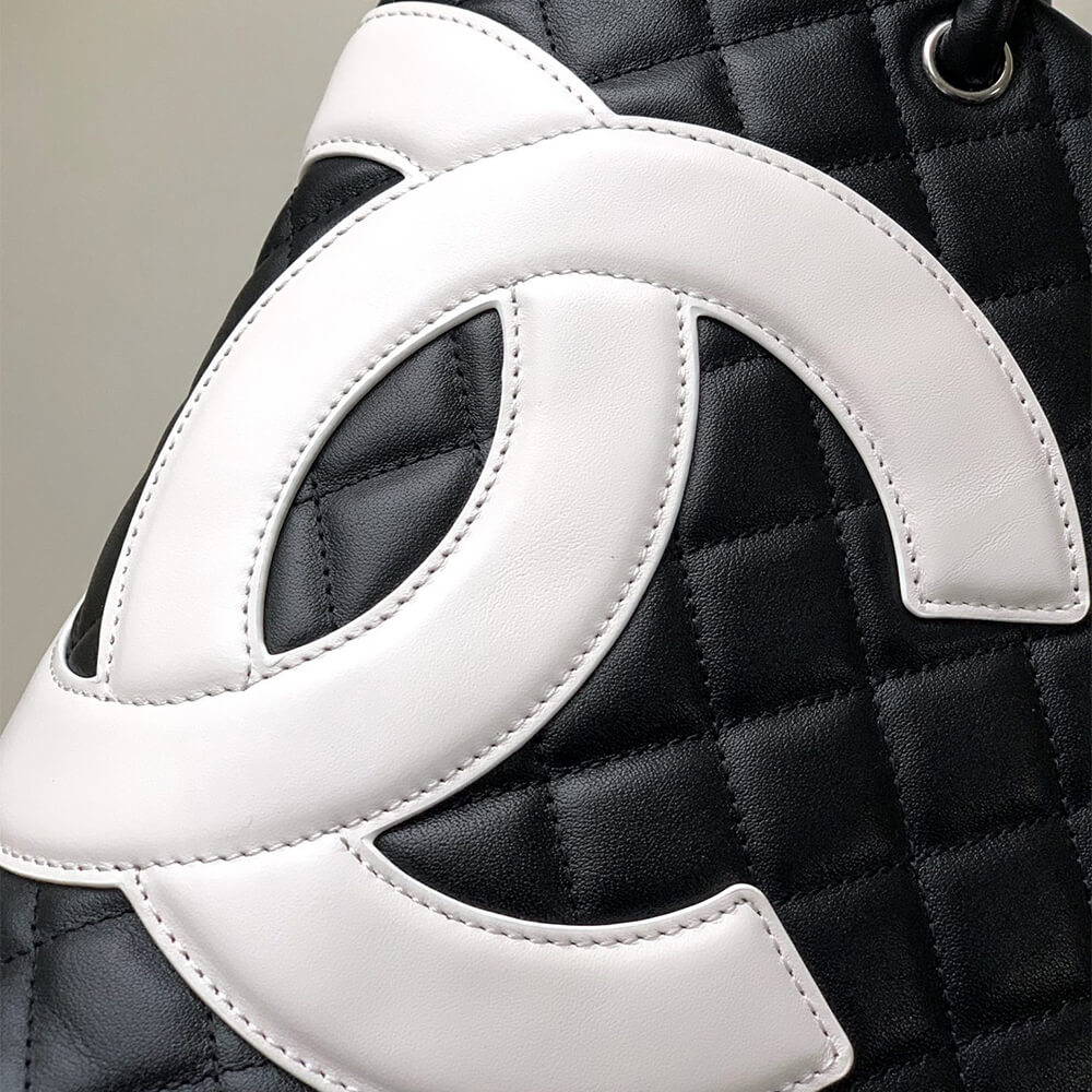Black White Chanel Cambon Line Medium Tote (high-end grade) - Image 6