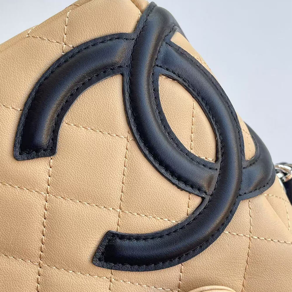 Beige Black Chanel Cambon Camera Bag (high-end grade) - Image 6