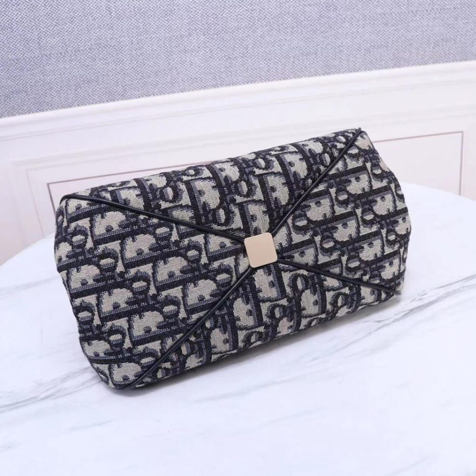 Blue SMALL DIOR KEY BAG - Image 6