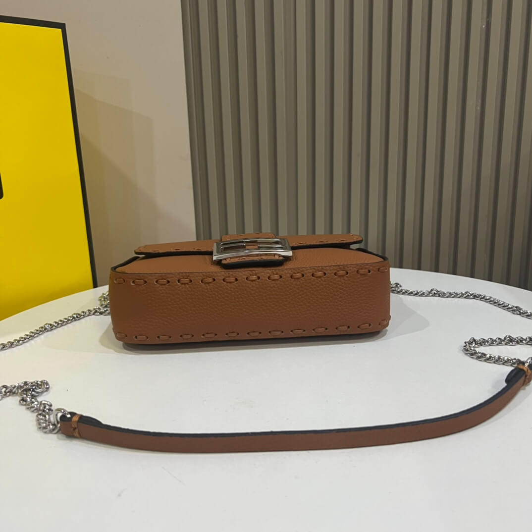 Caramel Fendi Mini Baguette - Image 6