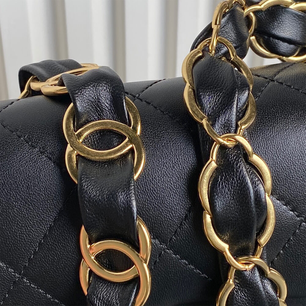 Black CHANEL Small Flap Bag (high-end grade) - Image 6