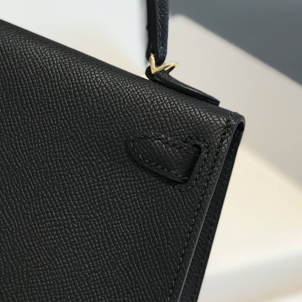 Black Hermes Mini Kelly II (High-end Grade) - Image 7