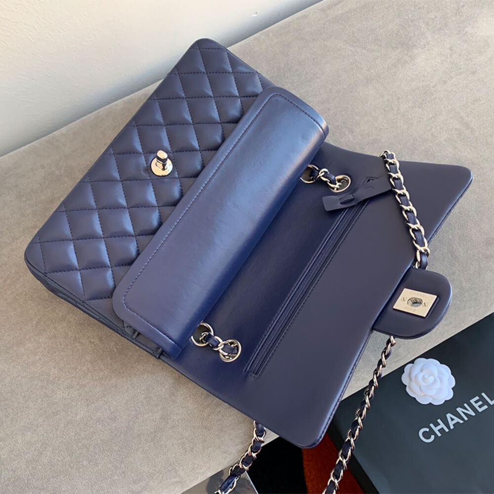 Dark Blue CHANEL CLASSIC 11.12 HANDBAG (high-end grade) - Image 7