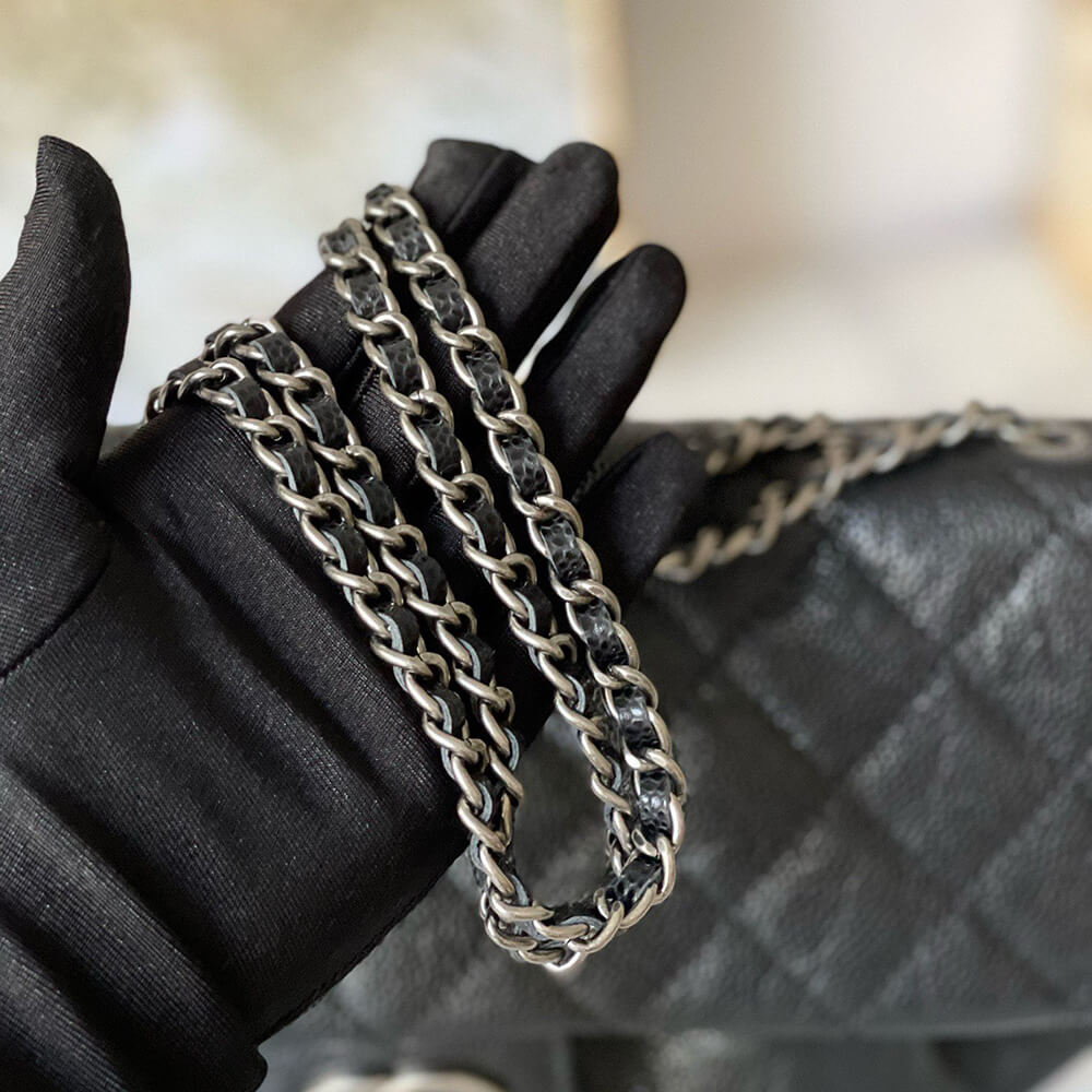 Black Chanel Vintage Cloud Bag (high-end grade) - Image 7