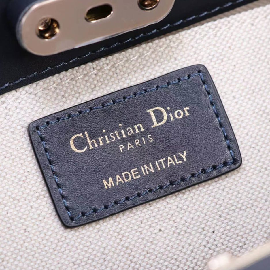 Blue SMALL DIOR KEY BAG - Image 7