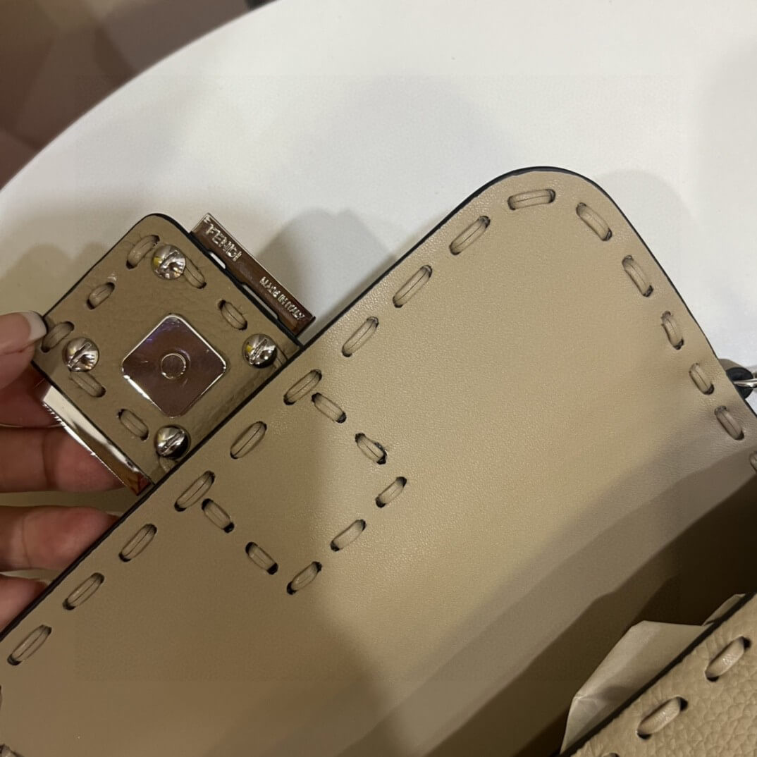Gray Green Fendi Mini Baguette - Image 7