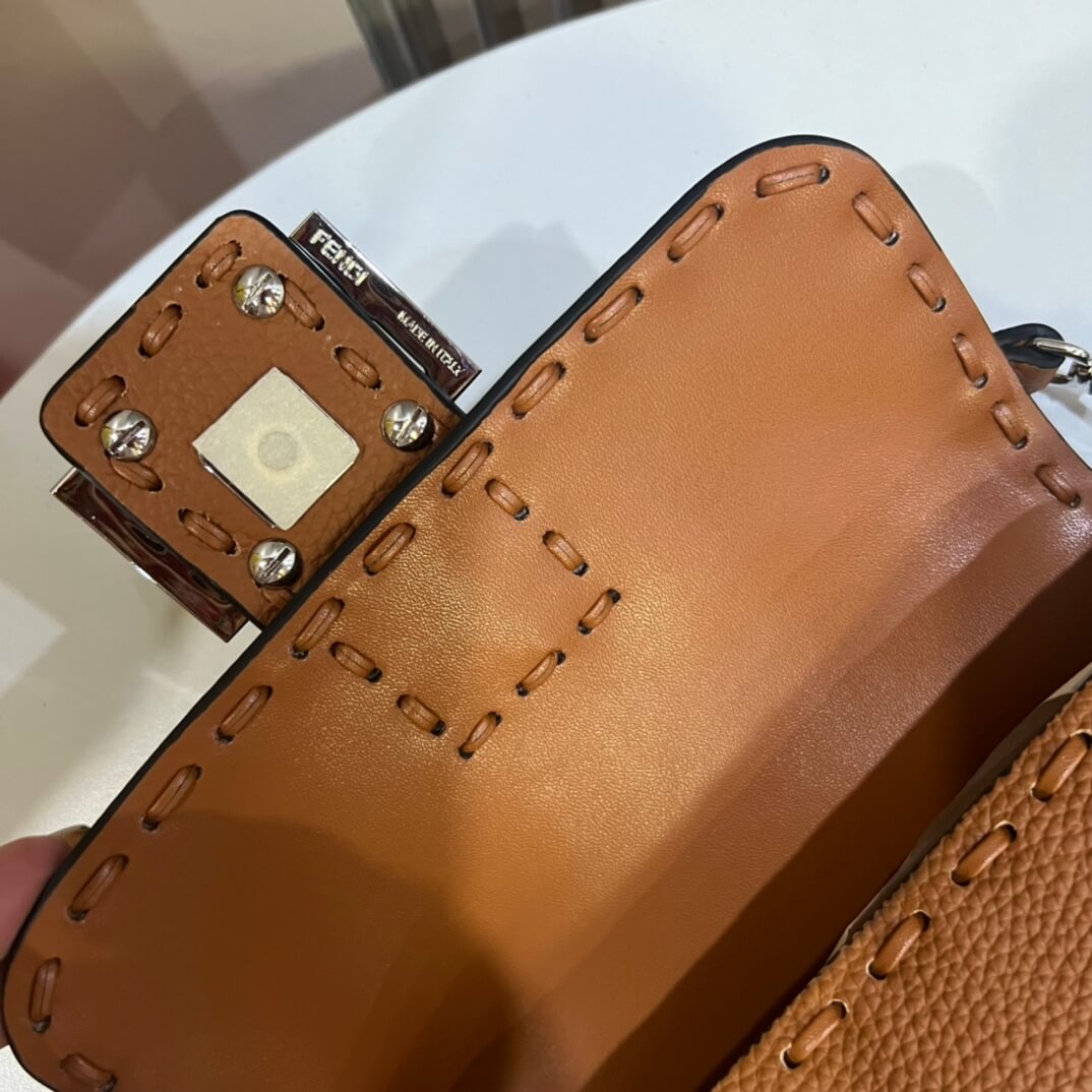 Caramel Fendi Mini Baguette - Image 7