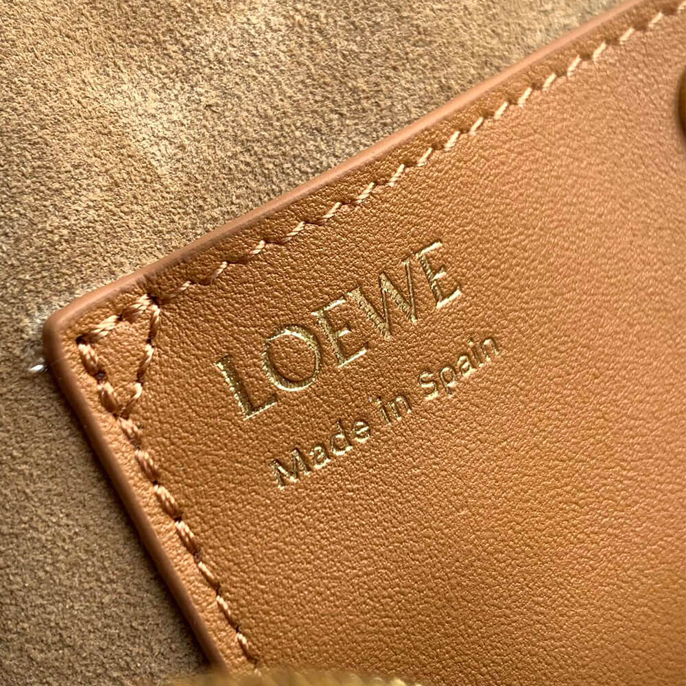 Gold Metal LOEWE Amazona 23 Cropped bag in nappa calfskin (HIGH-END GRADE) - Image 7