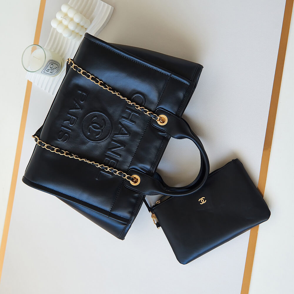 Black Chanel Small Tote Bag (high-end grade) - Image 7