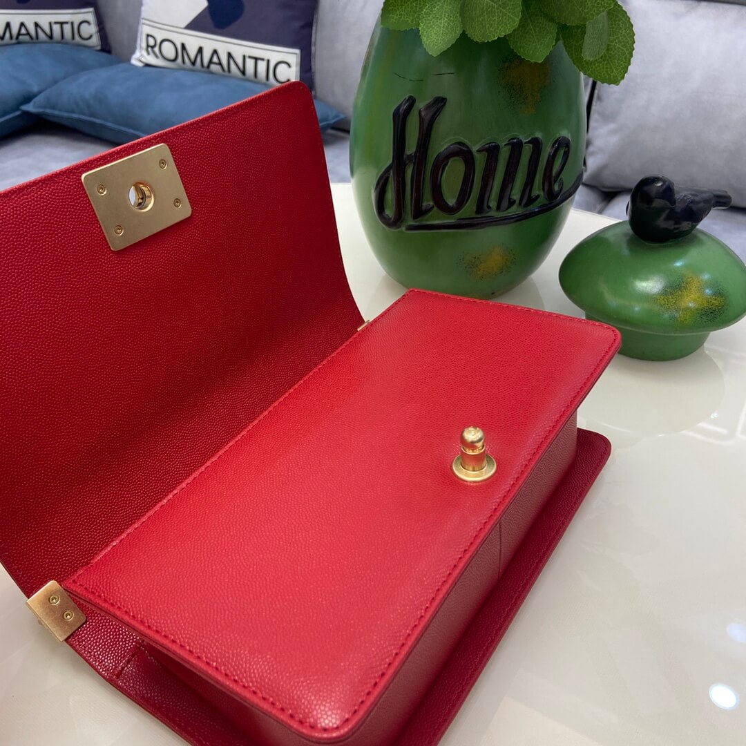 Red BOY CHANEL Handbag (high-end grade) - Image 7