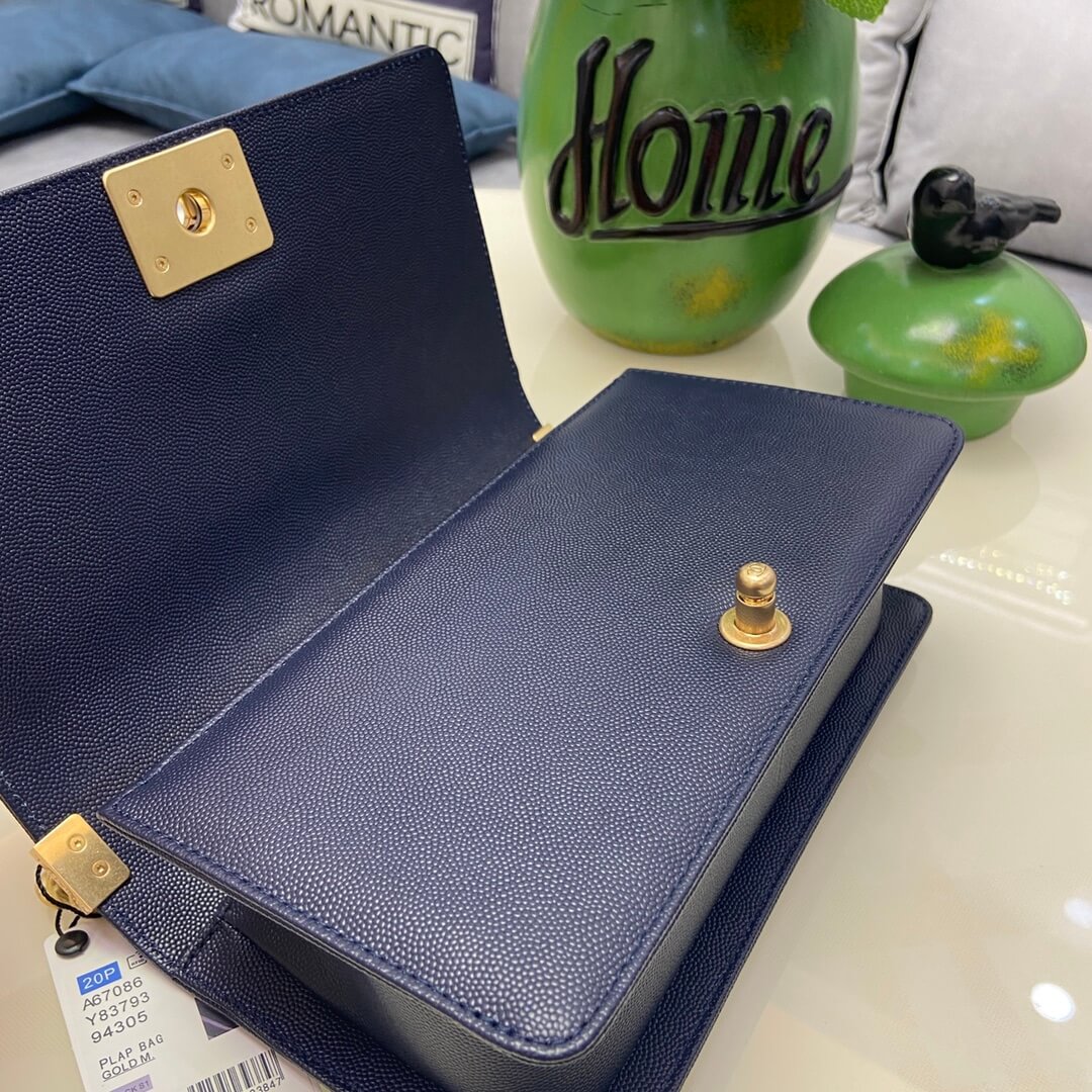 Blue BOY CHANEL Handbag (high-end grade) - Image 7