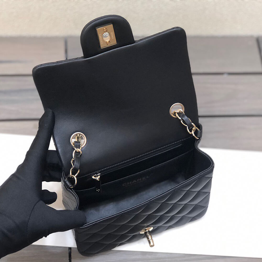 Black Chanel MINI FLAP BAG - Image 8