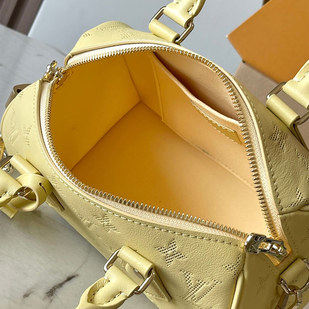 Yellow LV Speedy Bandouliere 20 (high-end grade) - Image 8
