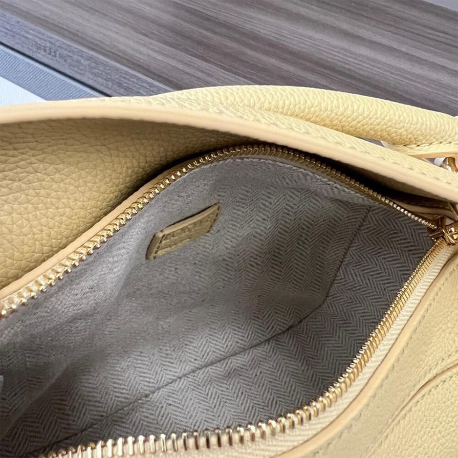 Yellow LOEWE Mini Puzzle bag in classic calfskin - Image 8