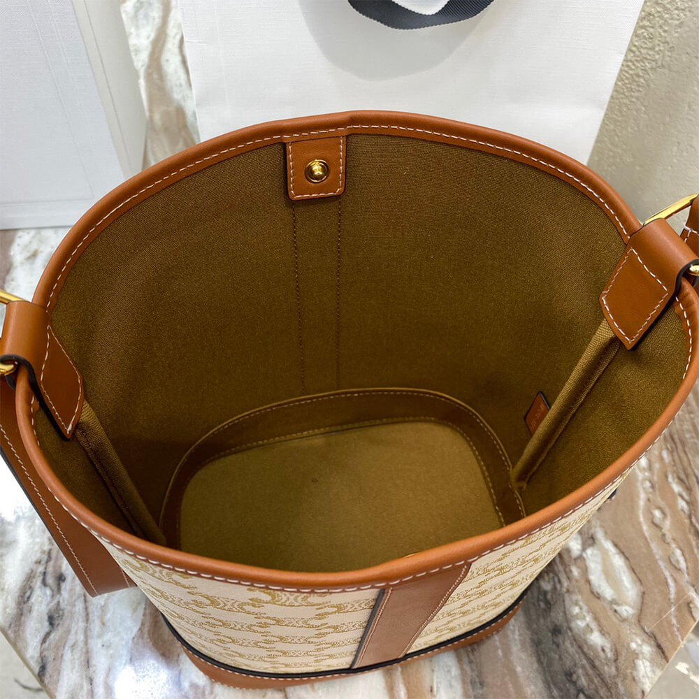 White CELINE SMALL BUCKET - Image 8