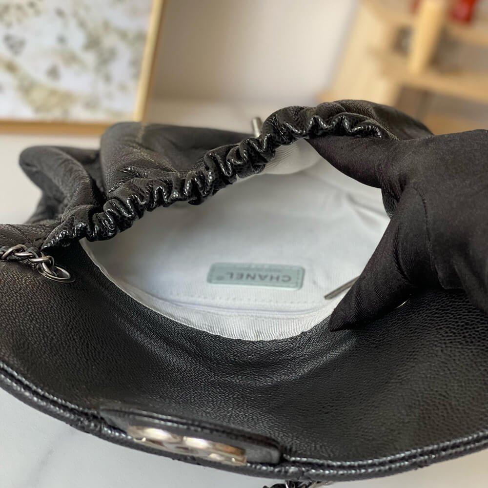 Black Chanel Vintage Cloud Bag (high-end grade) - Image 8