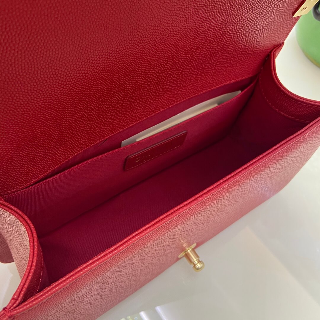 Red BOY CHANEL Handbag (high-end grade) - Image 8