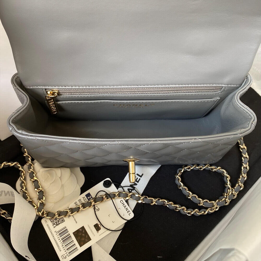 CHANEL Mini Classic Handbag With Top Handle - Image 8
